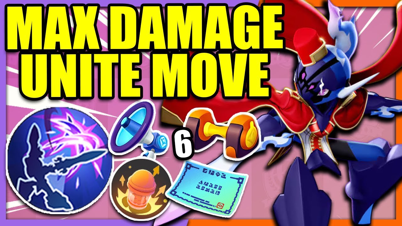 I MAXED out my UNITE MOVE DAMAGE on CERULEDGE | Pokemon Unite