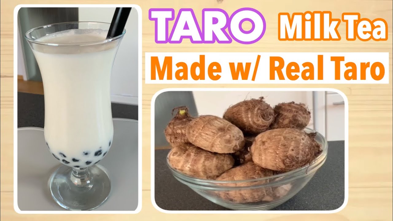 How To Make Taro Bubble Tea Using Real Taro/ Homemade Taro Smoothie