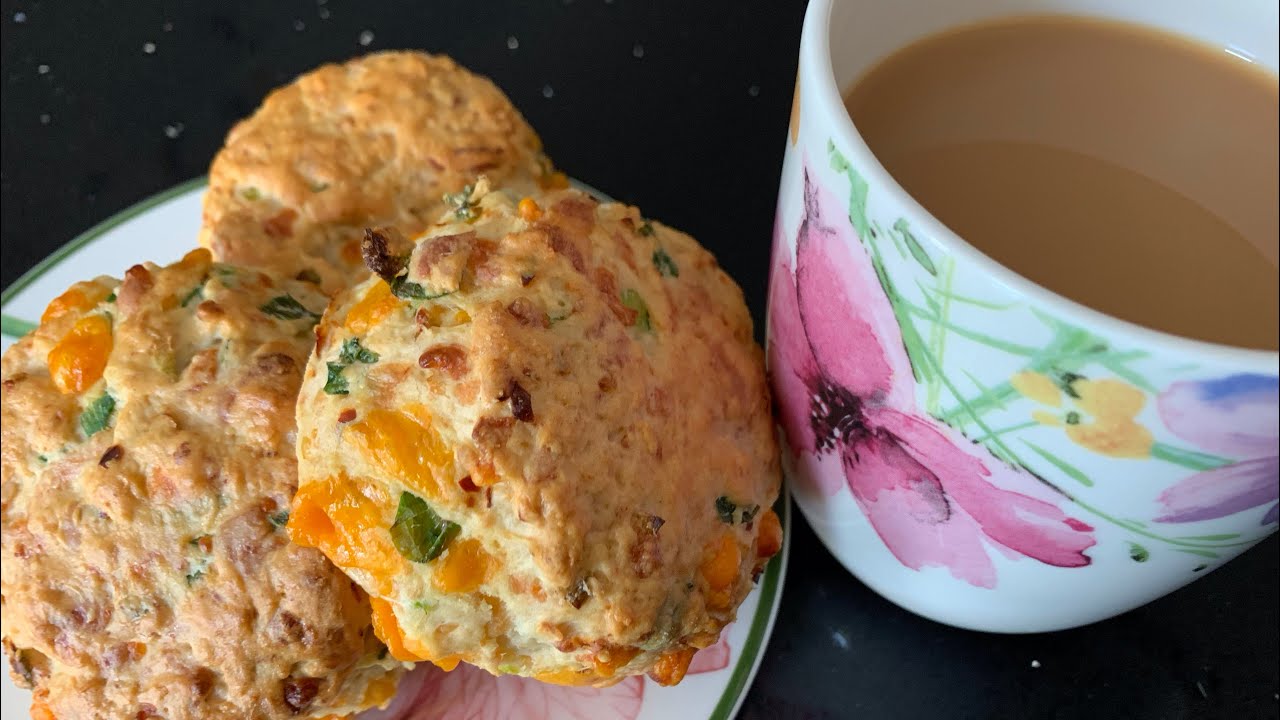 Cheese and Spring Onion scones.