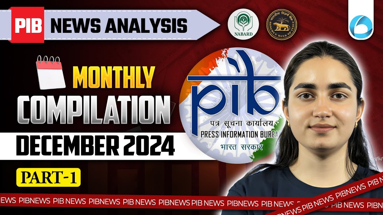PIB News Analysis | December 2024 | Part-1| For All Regulatory Exams | By Payal Ma'am