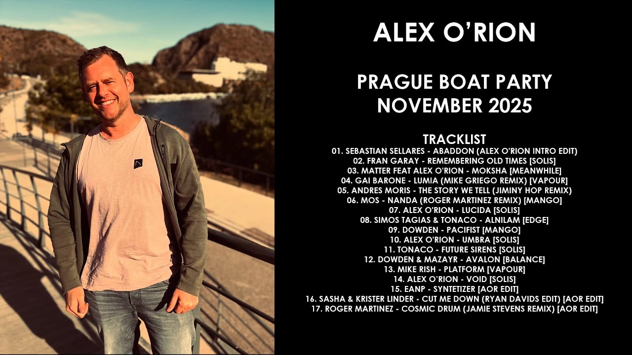ALEX O'RION (Netherlands) @ Prague Boat Party November 2025