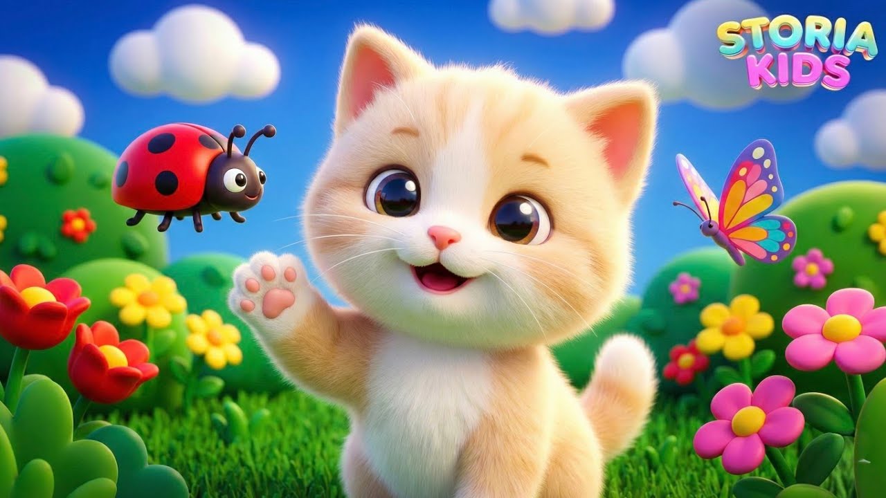 Kitten’s Busy Garden 🐱 | Nursery Rhyme for Kids | Sing, Move & Play