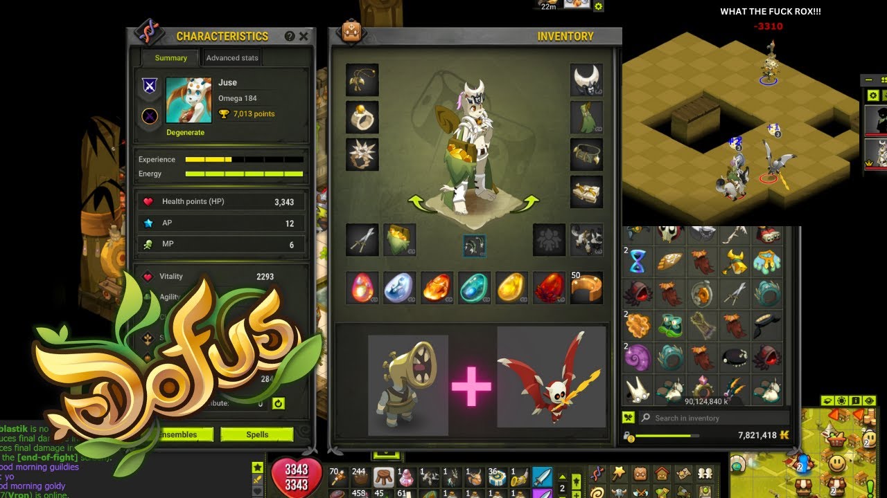 +52% Dommage Aux Sorts (Spell Dmg) 20K NUKE Tour 1 ~ Eca Air/Feu Crit Temporis Osatopia 2 [DOFUS]