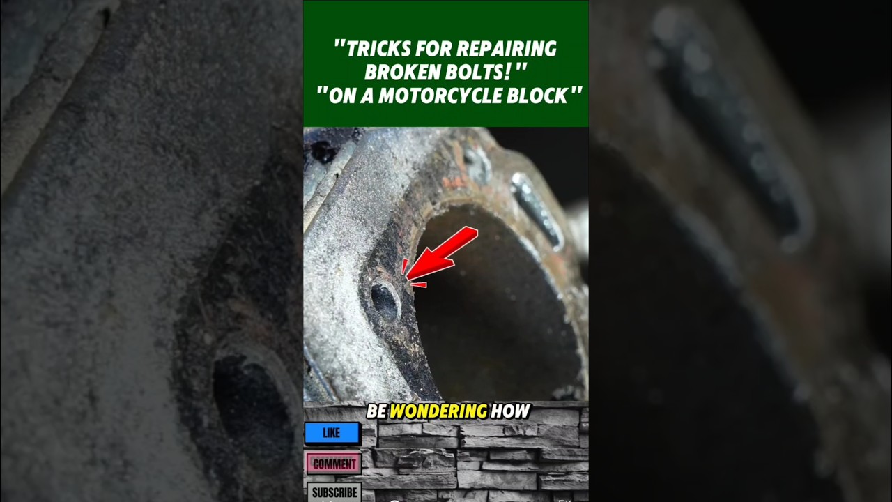Jak naprawić zerwaną śrubę w silniku motocyklowym | Prosta sztuczka spawalnicza