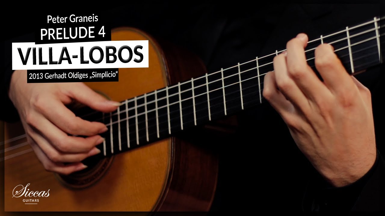 Prelude no. 4 by Heitor Villa-Lobos | Peter Graneis plays a 2013 Gerhard Oldiges at Siccas Guitars