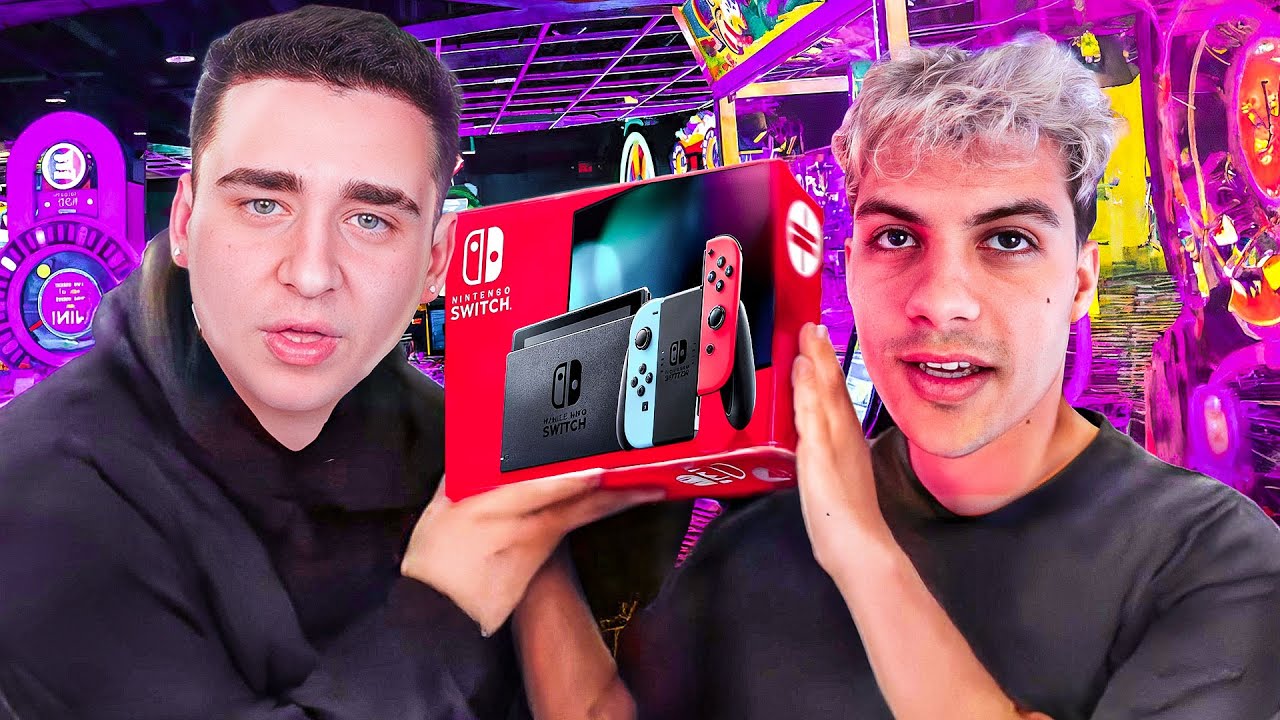 Заперты в игровом зале, пока не выиграем Nintendo Switch!