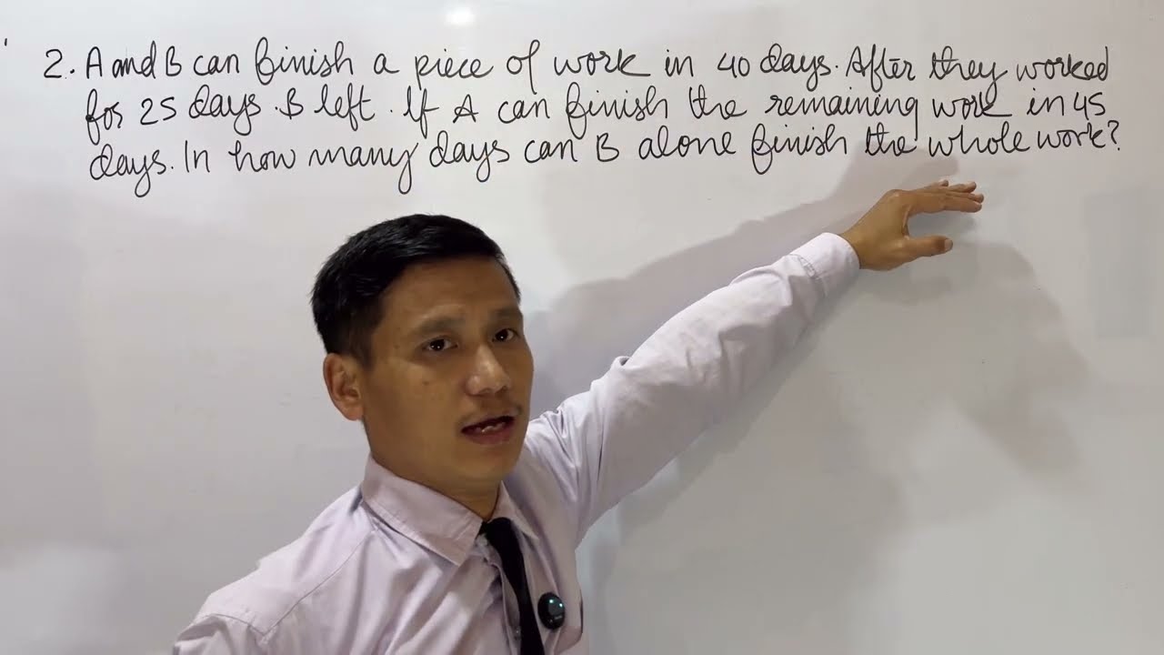 Time and Work | BA & GCSPF Maths Preparation Intake 2026/27 | Part-II