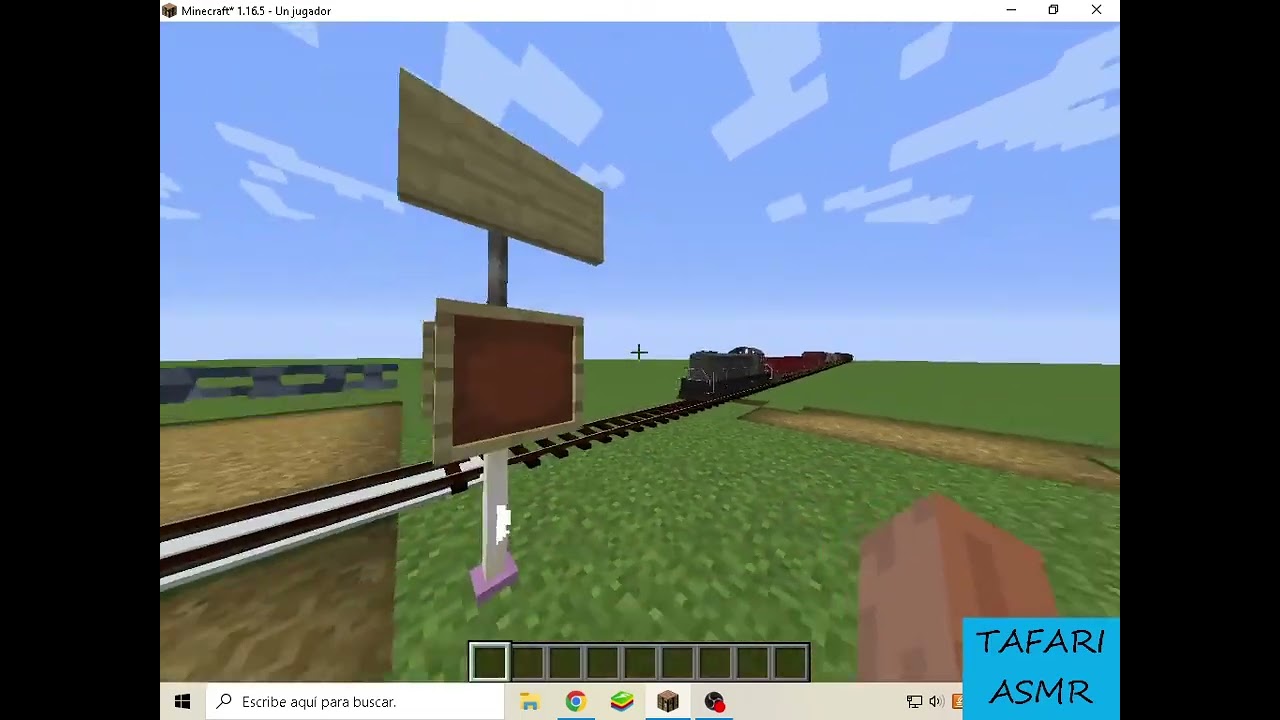 Ferrocarril de mod en Minecraft 