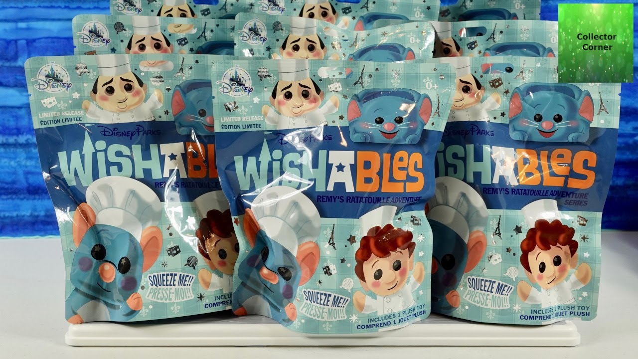 Disney Parks Wishables Remy's Ratatouille Adventure Blind Bag Plush Opening | CollectorCorner