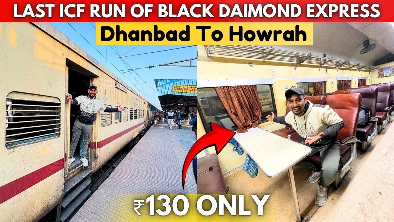 “End of an Era: Black Daimond Express’ Last ICF Coach Ride | Dhanbad To Howrah”
