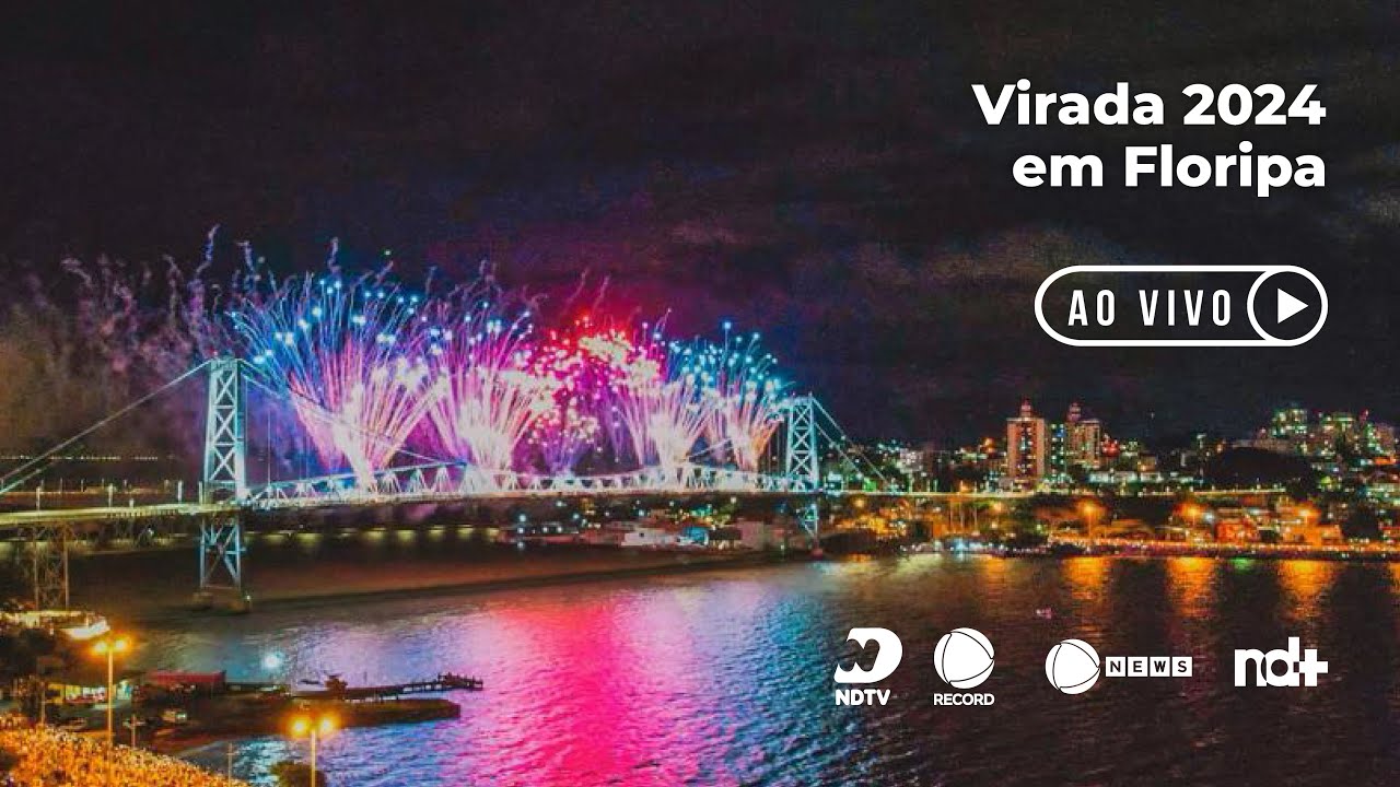 AO VIVO: Réveillon Floripa 2024 | Acompanhe a virada do ano em Florianópolis | NDTV