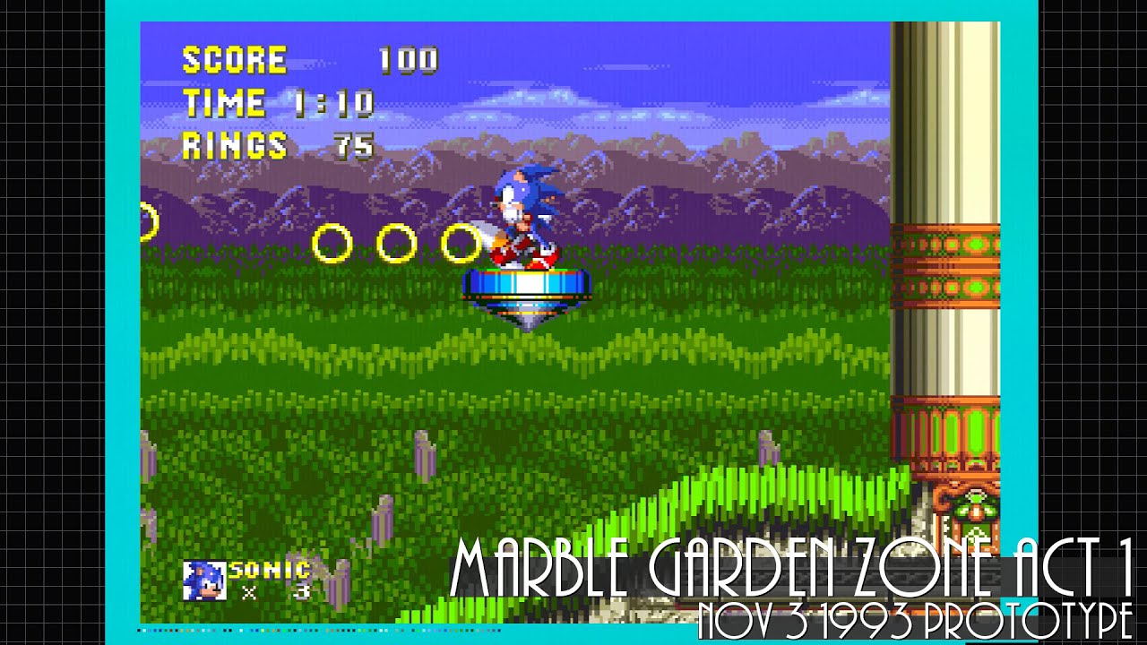 Marble Garden Zone Act 1 - Sonic 3 (Nov 3 1993 Prototype)