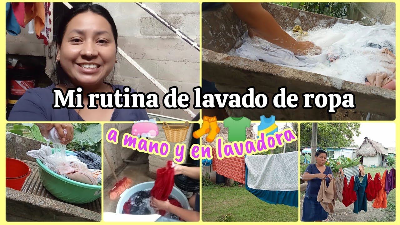 MI RUTINA DE LAVADO DE ROPA A MANO Y EN LAVADORA 🧼🧺🧦👖👕