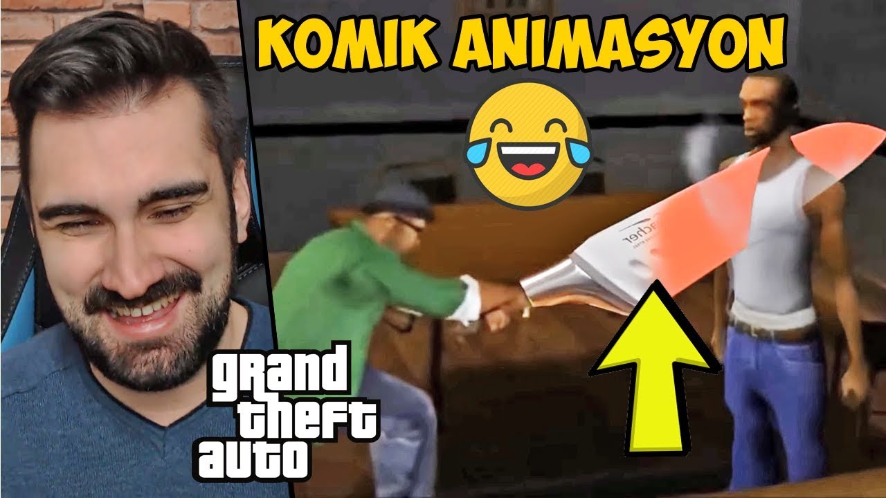 GTA KOMİK ANİMASYON TEPKİ (GÜLMEME CHALLENGE)
