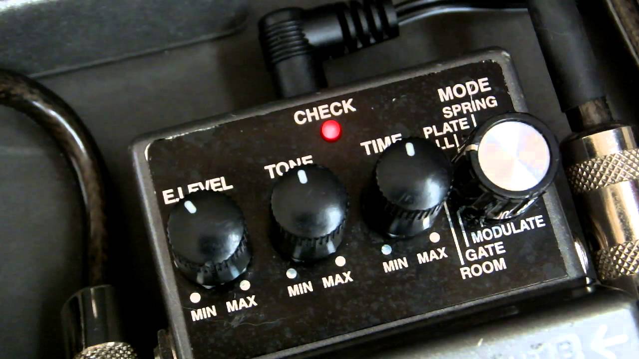 Boss Rv-5 Digital reverb pedal demo, Msm workshop