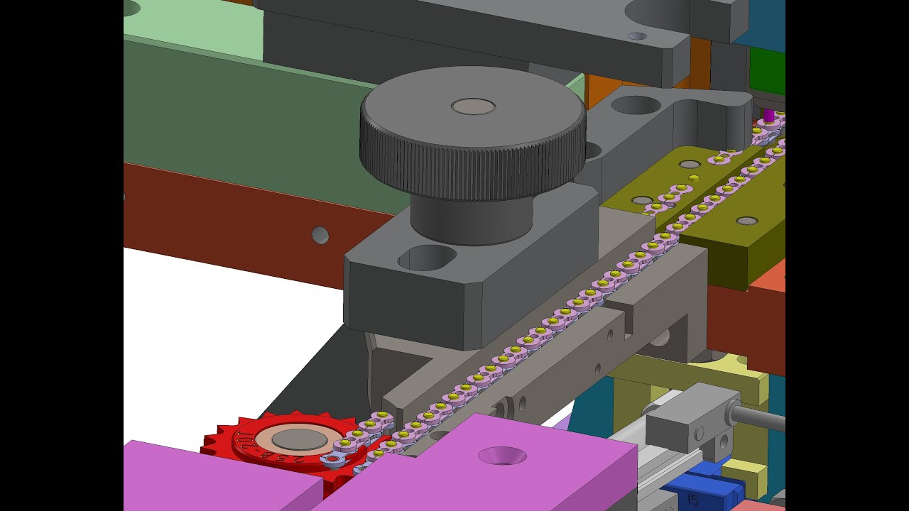 Roller chain riveting machine-industrial 3D model : machine-world.net P856