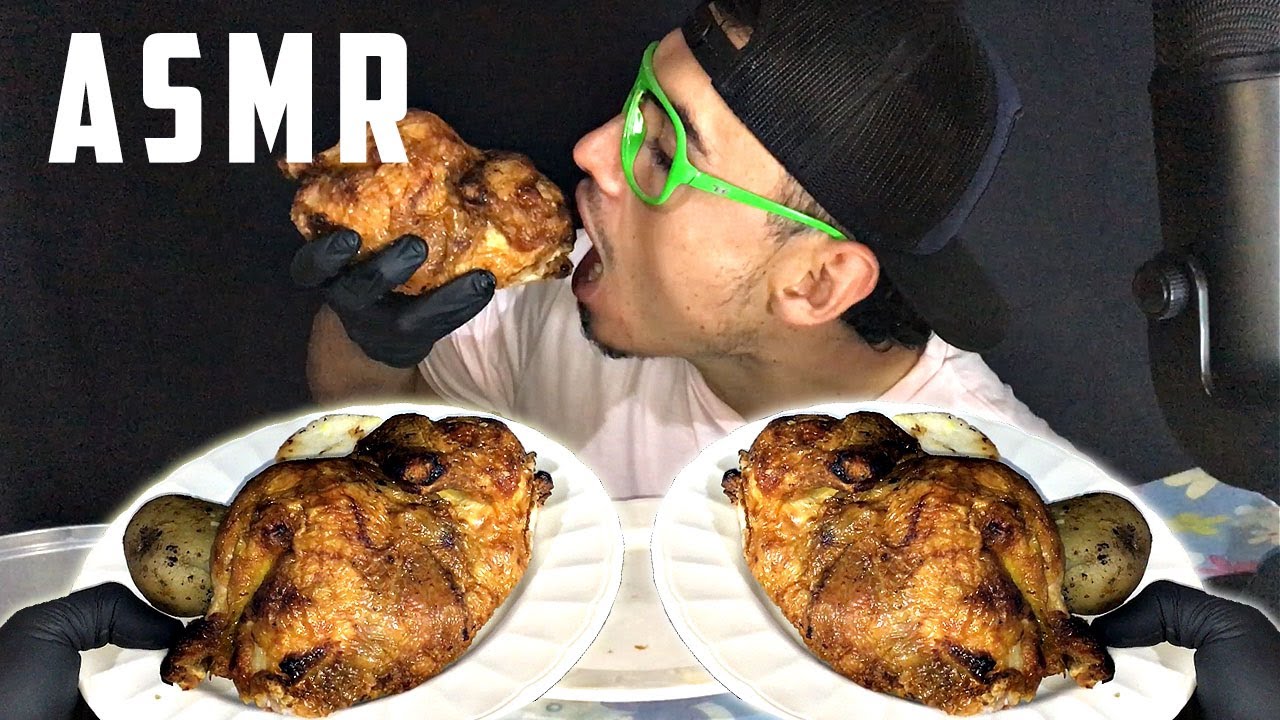 ASMR POLLO ROSTIZADO  (Sin Hablar) SONIDOS COMIENDO | DIEGO-COME