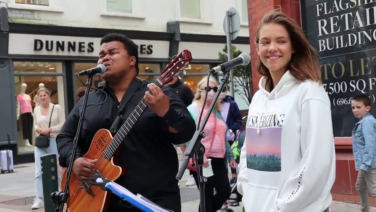 UNIQUE voice stops people on the street | "All I Ask" by Adele | Allie Sherlock & Fabio Rodrigues