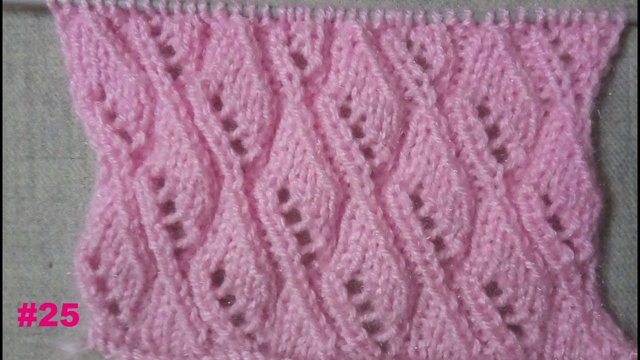 Easy Single Color cable jali Knitting Pattern/Design for sweater & cardigan#25|Hindi
