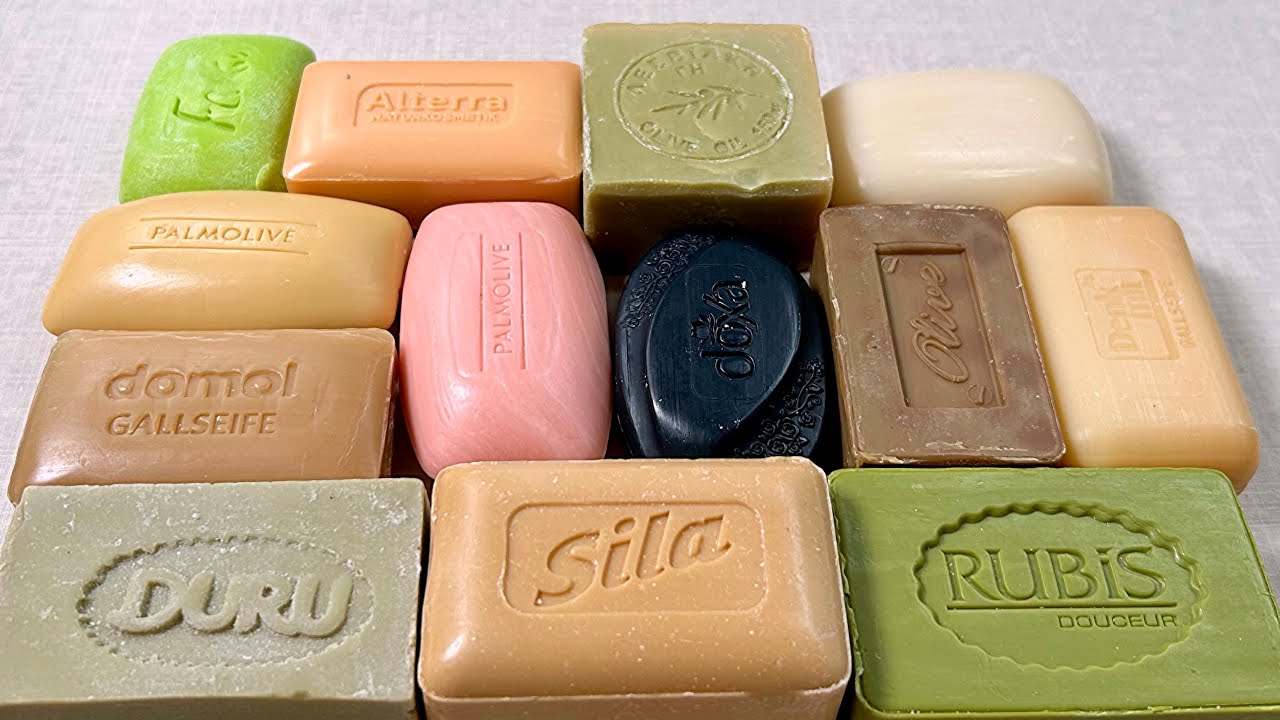 ASMR soap cutting Relaxing sounds АСМР мыло