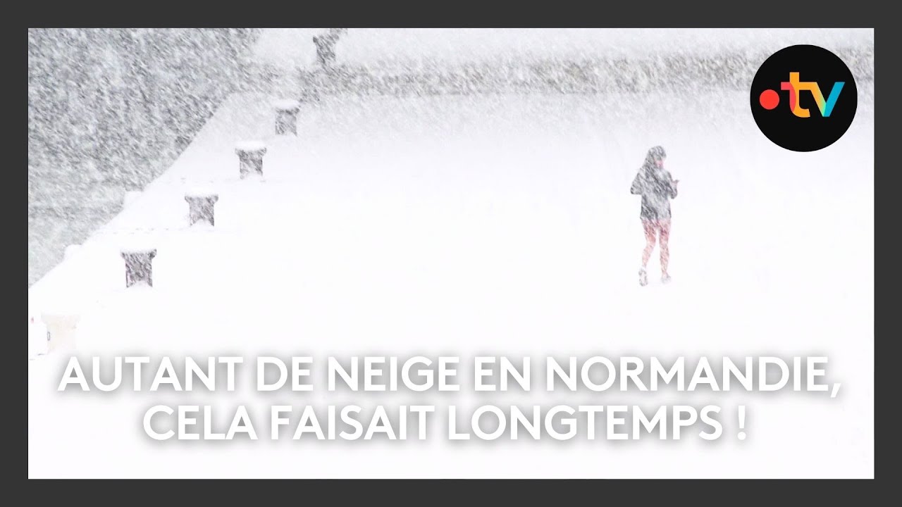 Autant de neige en Normandie, cela faisait longtemps !