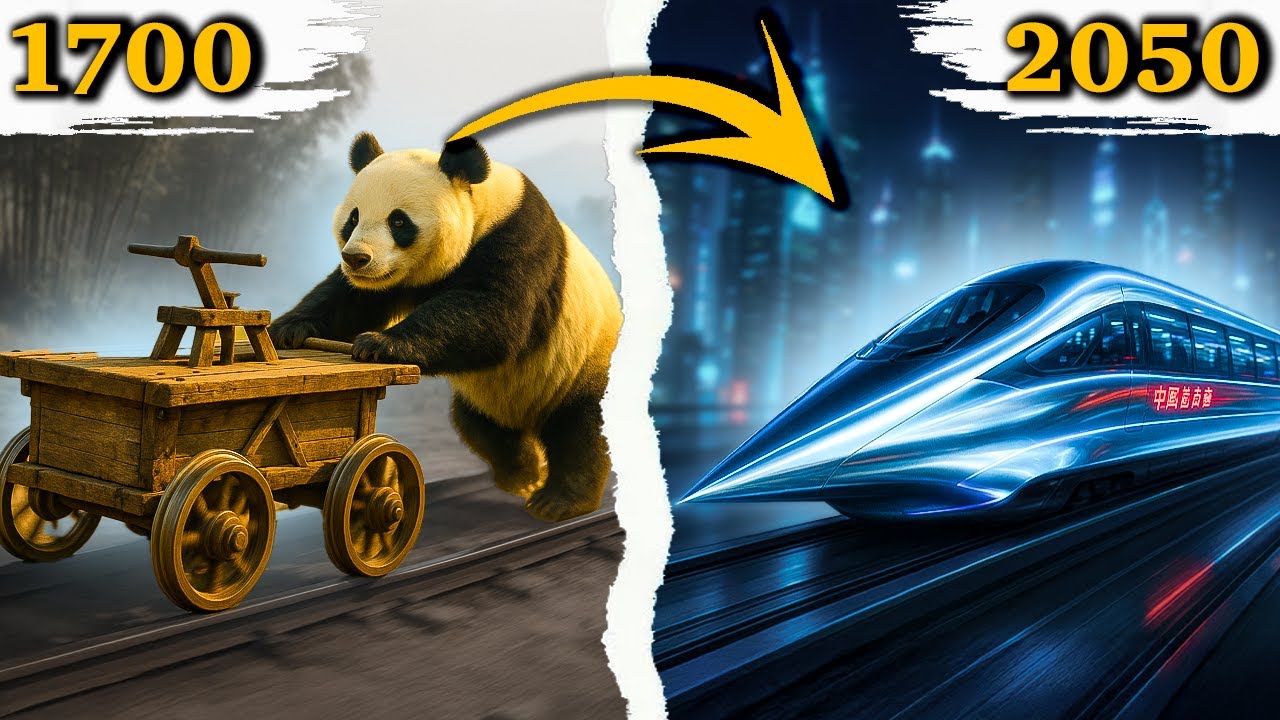 🚄 Chinese Train Evolution 1700 to 2050 | From Panda Cart to 2000 km/h Future Maglev!