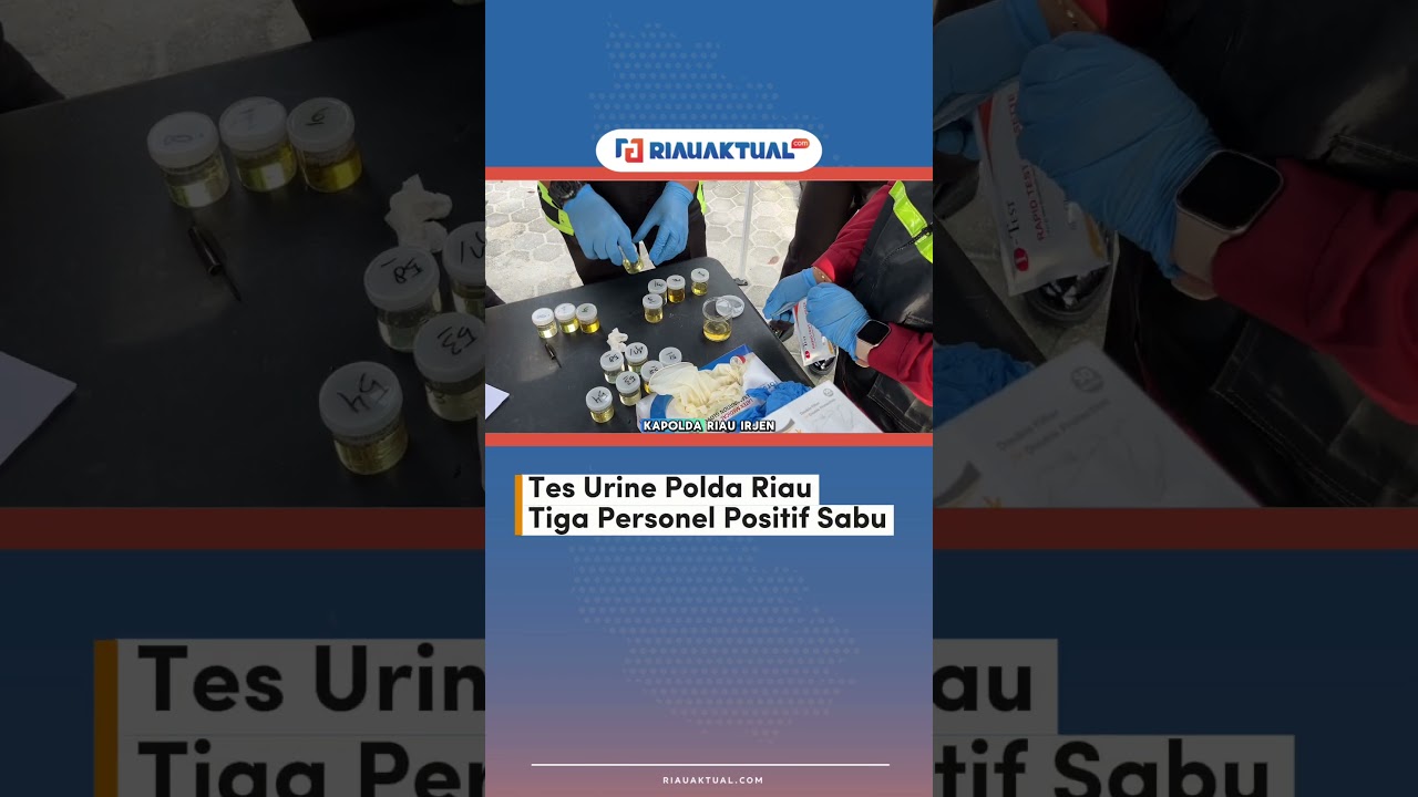 Tes Urine Polda Riau, Tiga Personel Positif Sabu