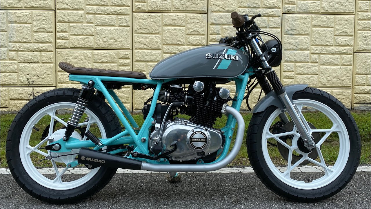 Suzuki GS Cafe Racer Full Timelapse Build