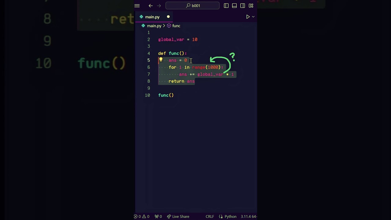 Python optimization trick...! 