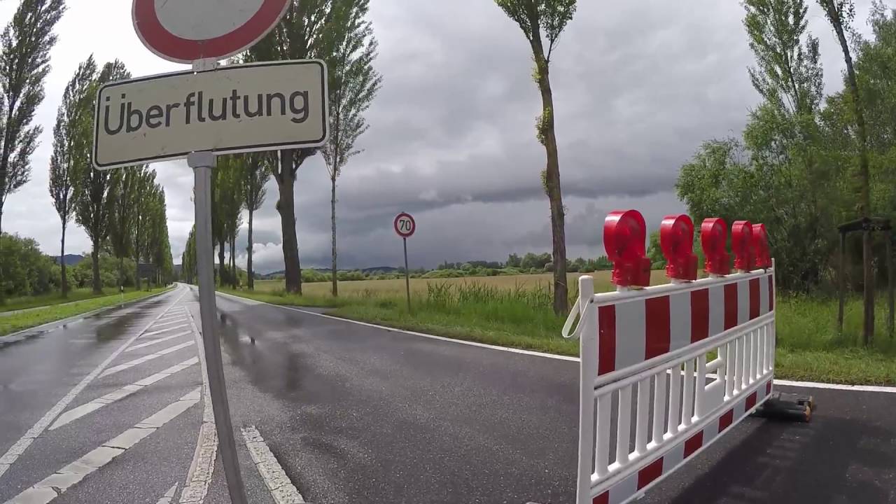 STREET VIEW: Hochwasser 2016 zwischen Radolfzell und Moos in GERMANY
