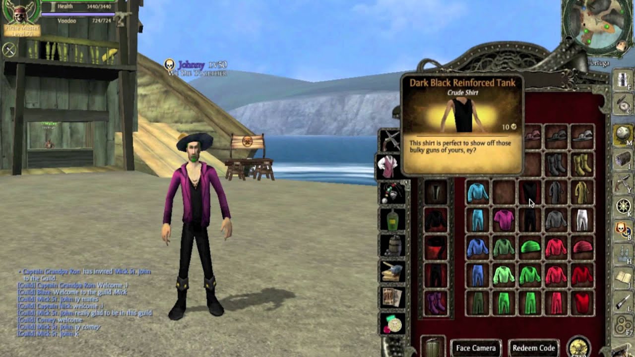 POTCO: Johnny's Clothing Inventory 4/2/2012