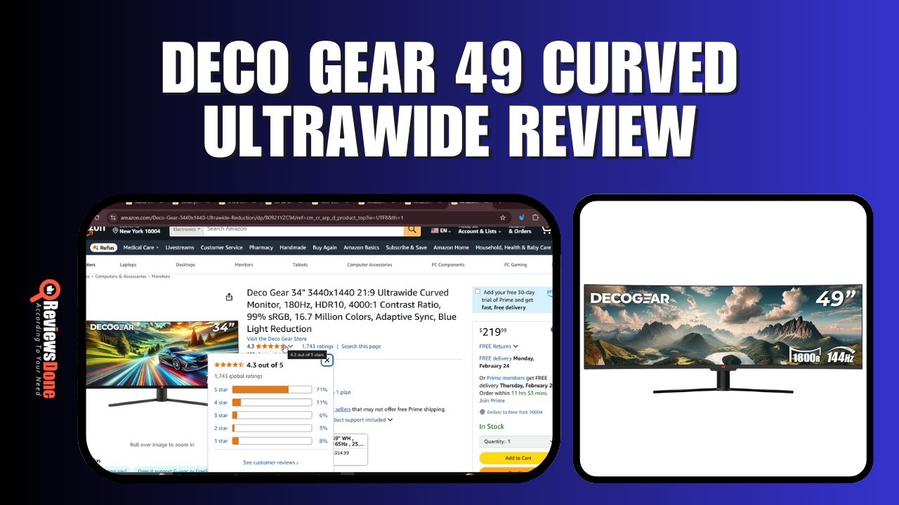 Deco Gear 49 Curved Ultrawide Review - The Pros and Cons Revealed
