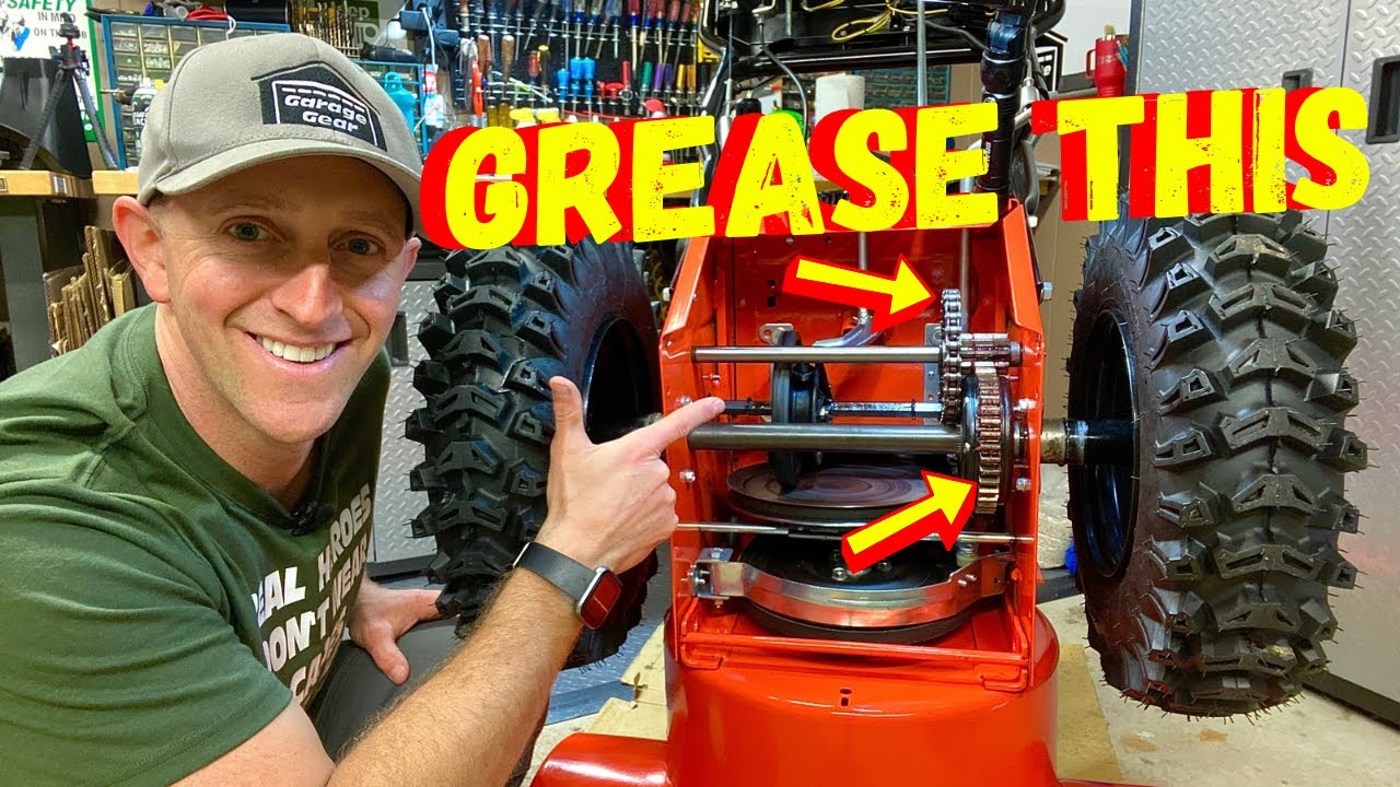 How To Lubricate & Grease The Traction Drive System | Ariens Deluxe 24 Snowblower