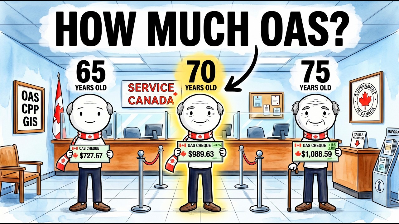How Much OAS Does the Average Canadian Actually Get at 65, 70, and 75?