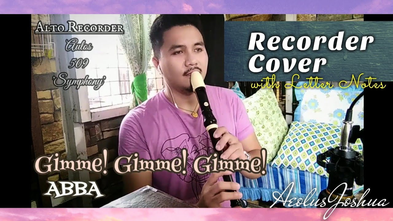 GIMME! GIMME! GIMME! - ABBA | Recorder Flute Cover with Letter Notes
