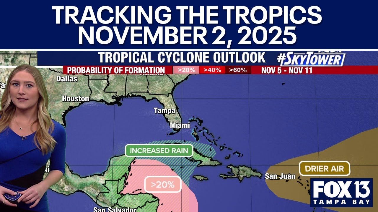 Quiet conditions in the tropics