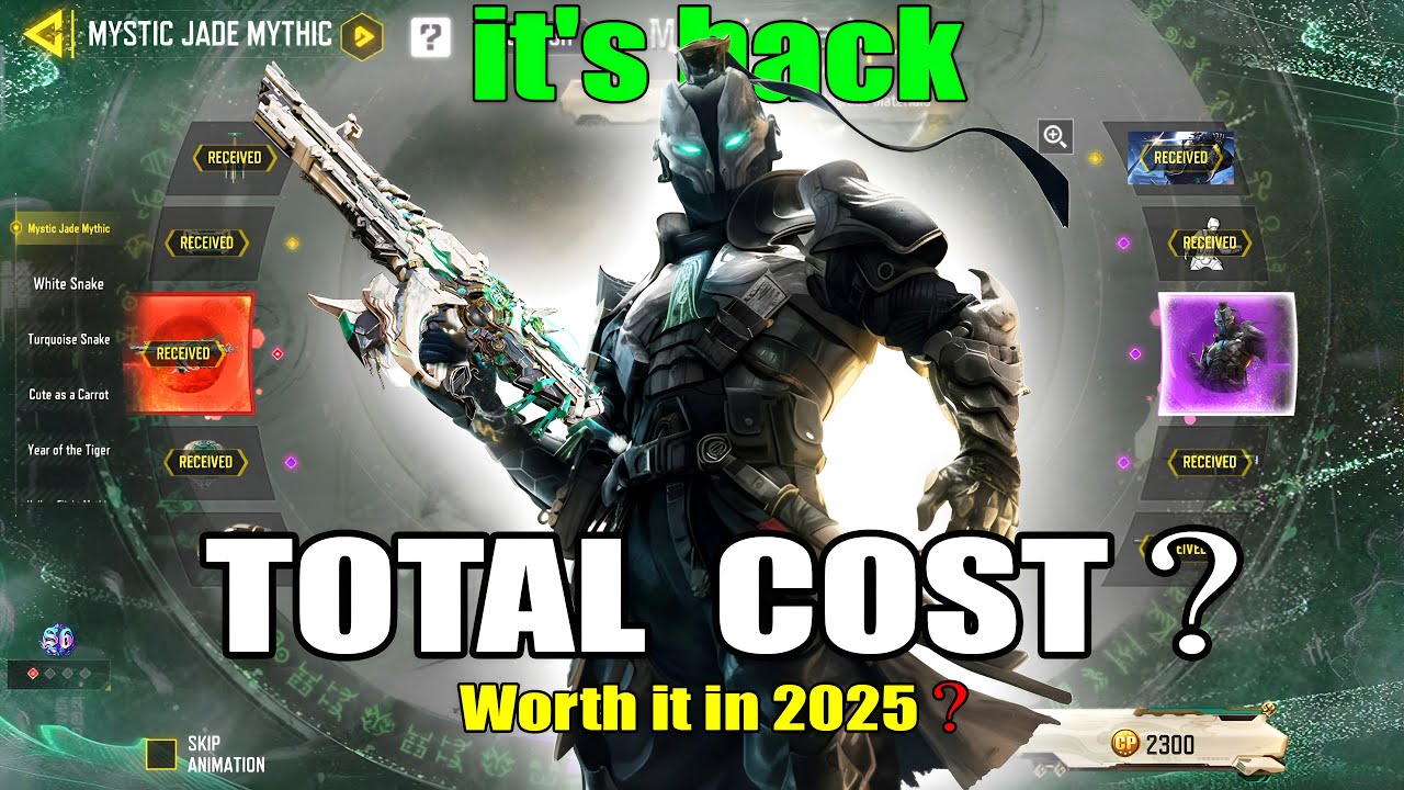 Mythic XM4 - Luminescent Jade Draw Total Cost? 2026 | Mystic Jade Mythic Drop Total Cost? In Codm