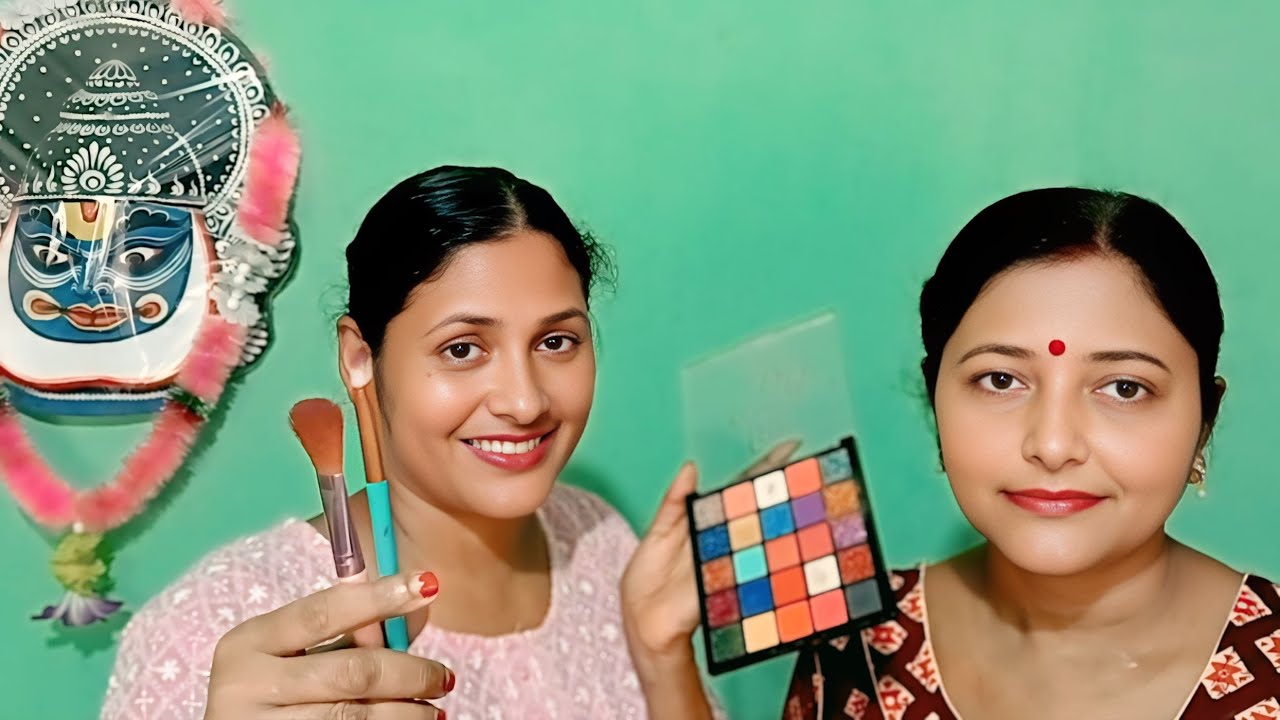 ASMR 8 Minutes || Doing My Sister Festival Makeup | Makeup Tutorial