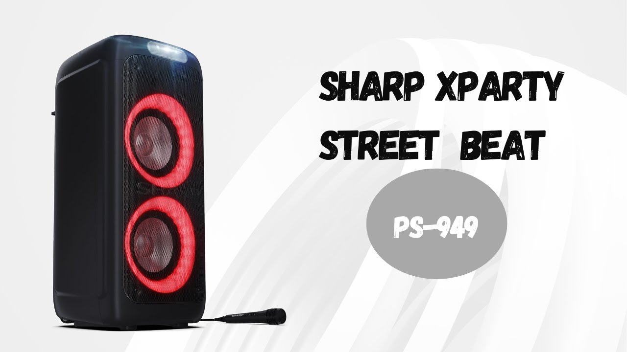 Sharp XParty Street Beat PS - 949 czy to godny konkurent JBL Partybox'a 100 i 110? | test, recenzja