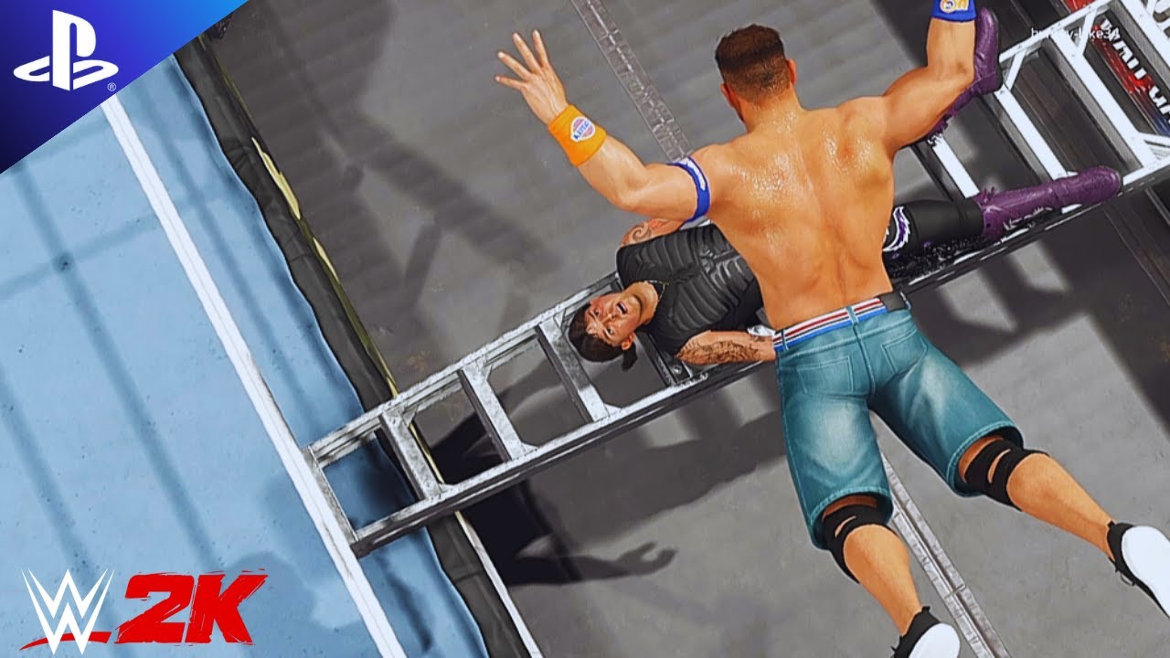 Full TLC Match: John Cena vs Dominik Mysterio for the IC Title | WWE 2K | No Commentary