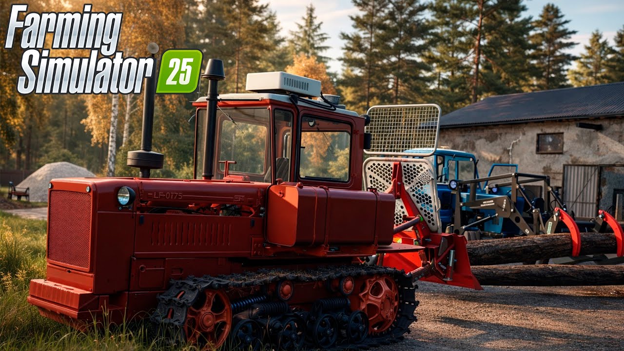 [РП] НАЧИНАЕМ ВЫПИЛИВАТЬ ЛЕС И ЗАПУСКАЕМ ПРОИЗВОДСТВО ДОСОК! FARMING SIMULATOR-25