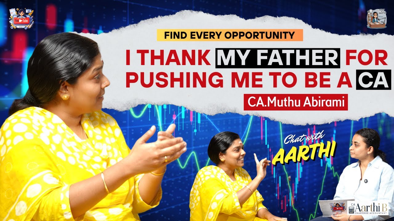 Chat with Aarthi - Episode 5. CA Muthu Abirami; What is the benefit of being a CA and a Lawyer?