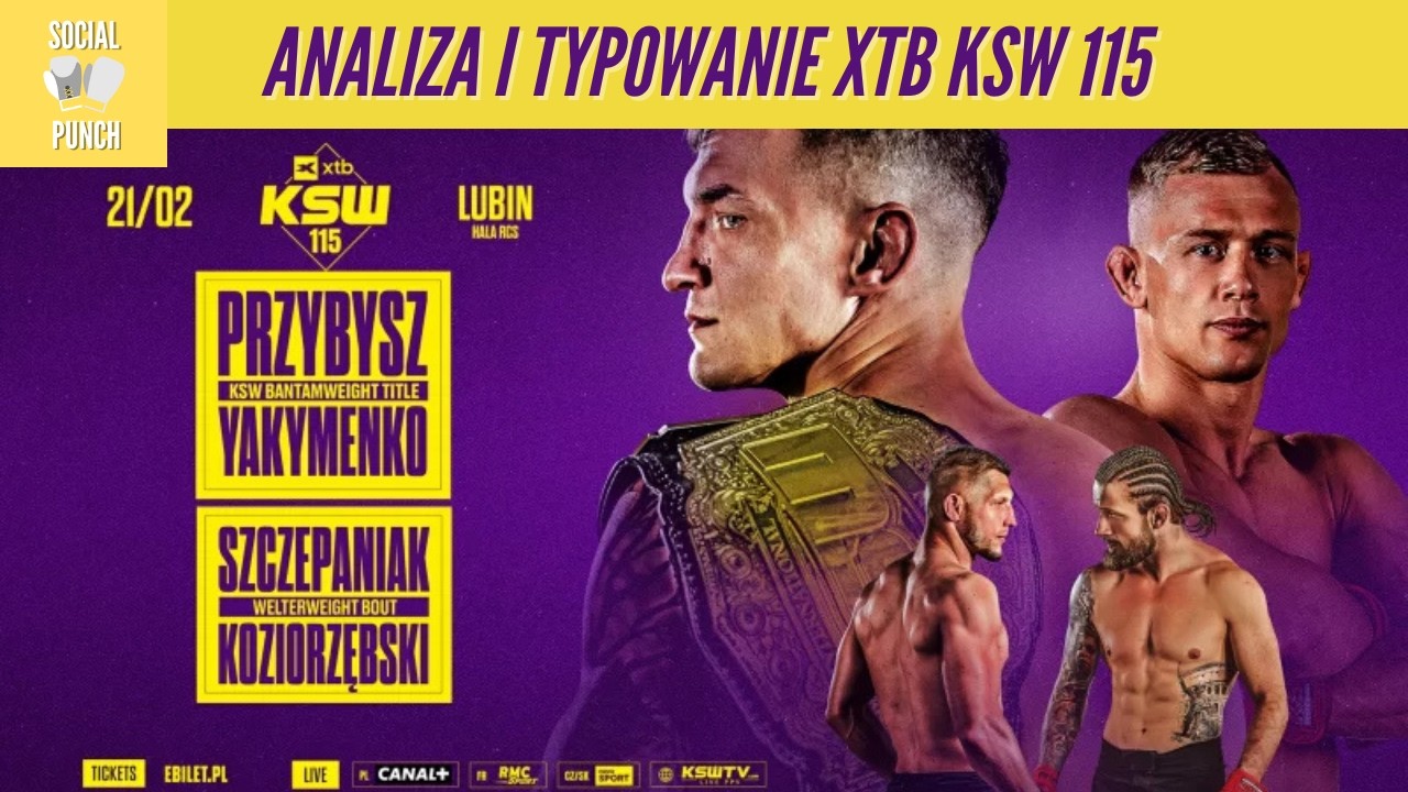 👑Przybysz z drugą obroną? Szczepaniak następnym pretendentem?🥊💥Analiza i typowanie XTB KSW 115