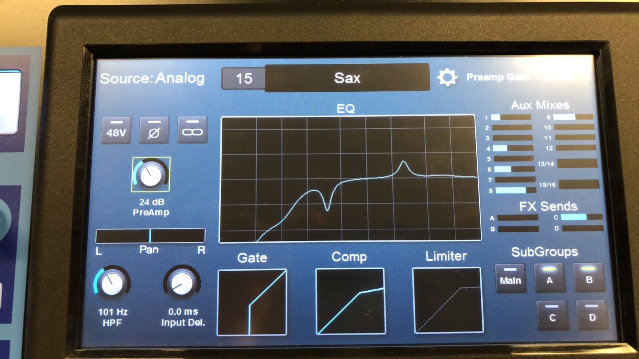 Como usar el compressor de la Presonus Studiolive v3 *