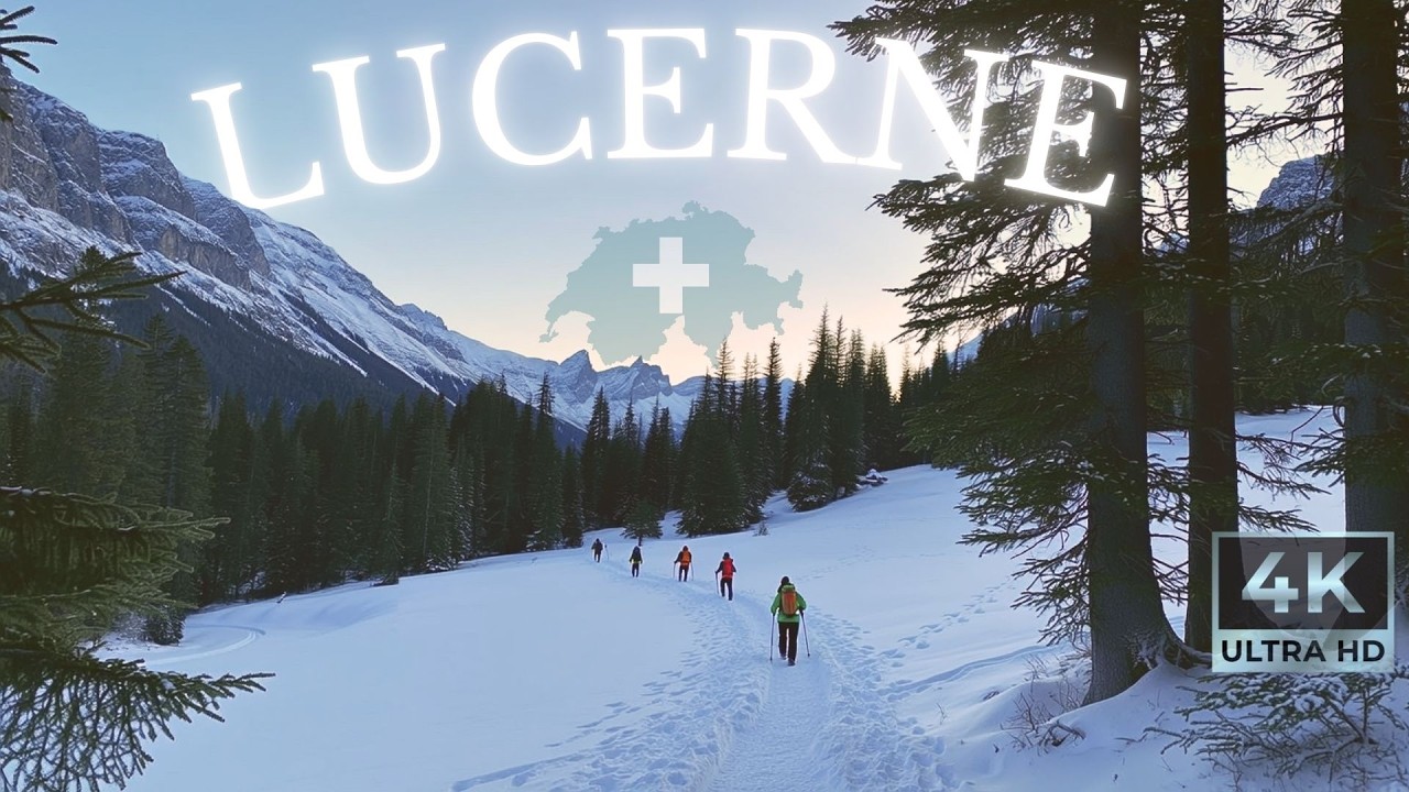 Lucerne, Switzerland 🇨🇭 | Postcard Views Mountain Walking Tour | 4k