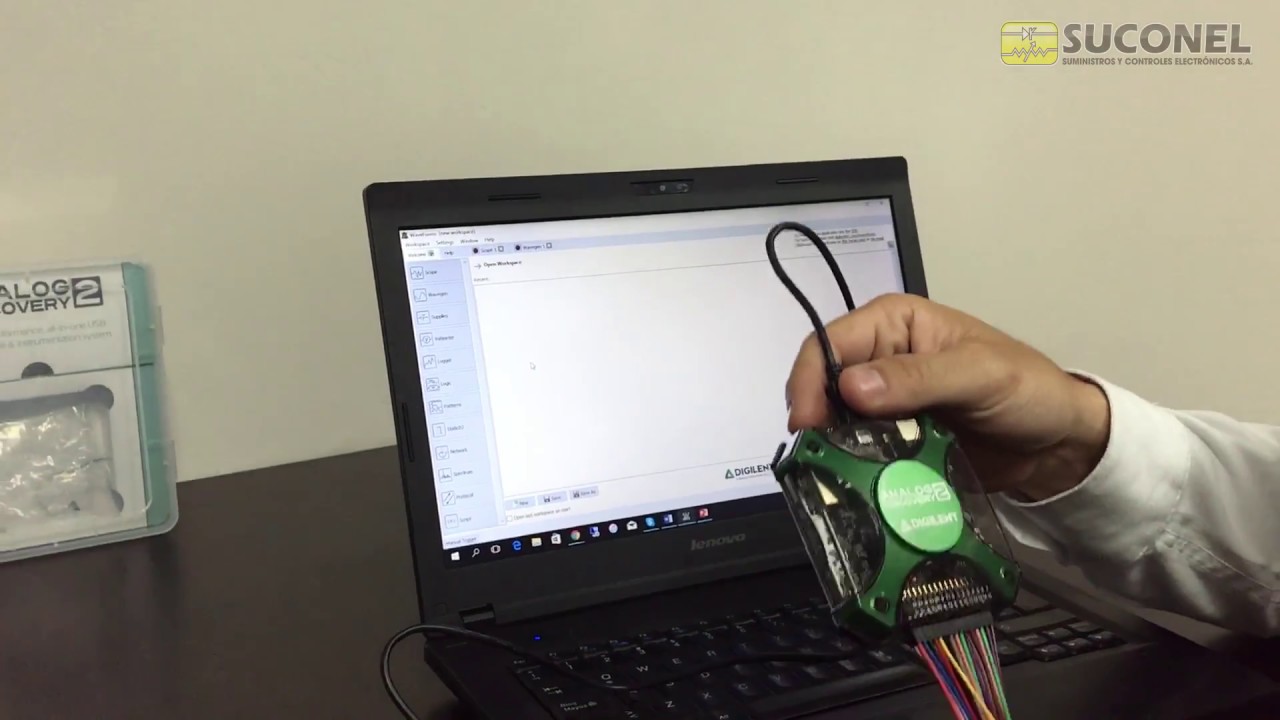 Demostración manejo del Analog Discovery 2