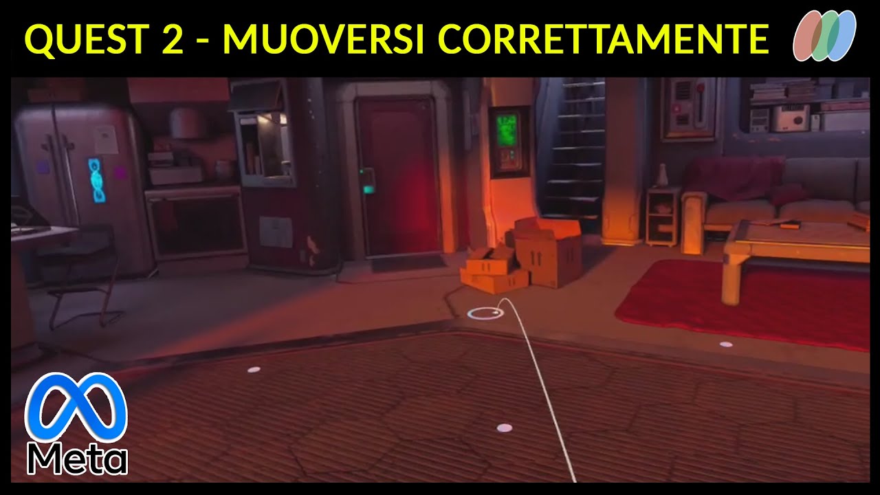 Meta Quest Home - Muoversi  negli ambienti virtuali - tutorial