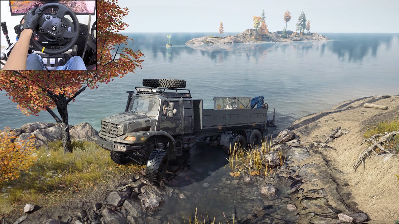 Mercedes Zetros - SnowRunner | Thrustmaster TX gameplay