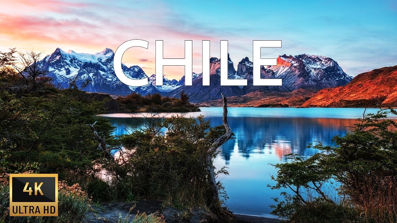 FLYING OVER CHILE (4K UHD) - Relaxing Music With Stunning Beautiful Nature (4K Video Ultra HD)