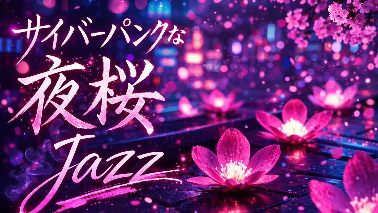 Nu Jazz | サイバーパンクな夜桜 | Nu Jazz | Neon Petals in the Machine